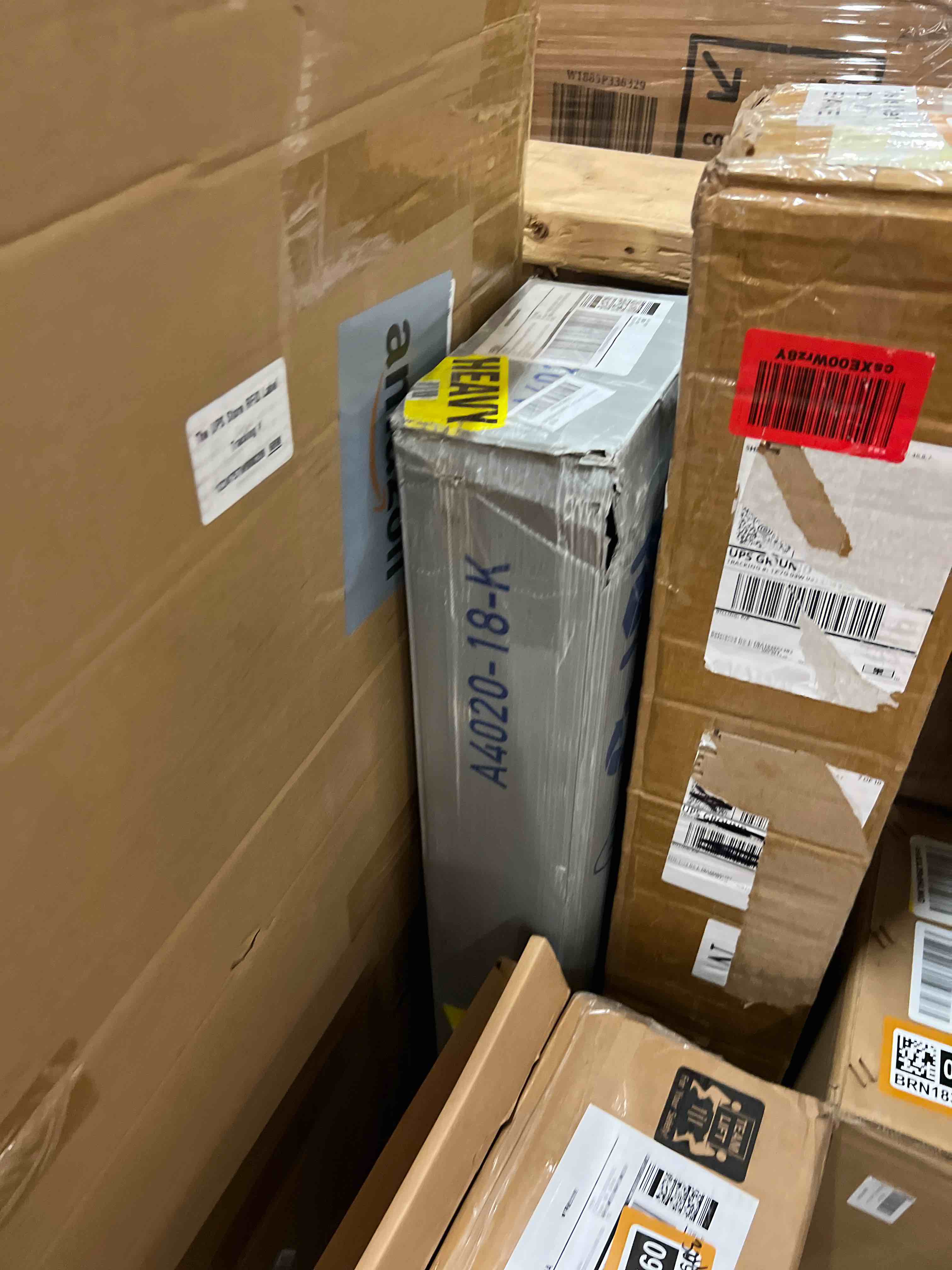 Condition photo showing New/Like New for Metal Bed Frame,King Size Bed Frame with Storage Space,Heavy Duty Sturdy Mattress Foundation,Easy Assembly,No Box Spring Needed, Black,18 Inch,King