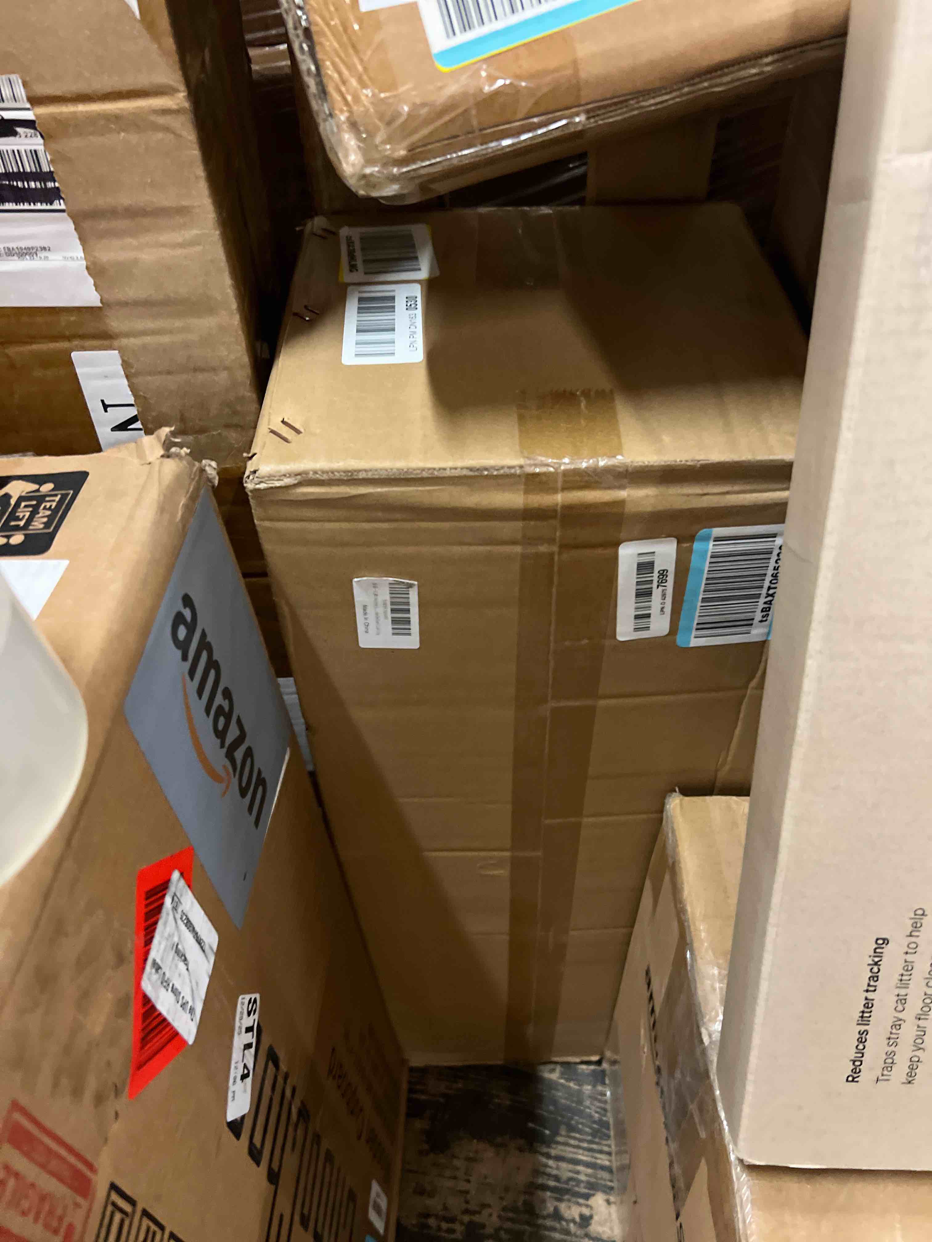 Condition photo showing New/Like New for SLAWA Outdoor LED Post Light 23.62" Black Square Exterior Lawn Path Lights with 3000K Warm Light Aluminum Landscape IP65 Waterproof Lantern Column Lamp Patio Courtyard Walkway Garden Bollard Lighting