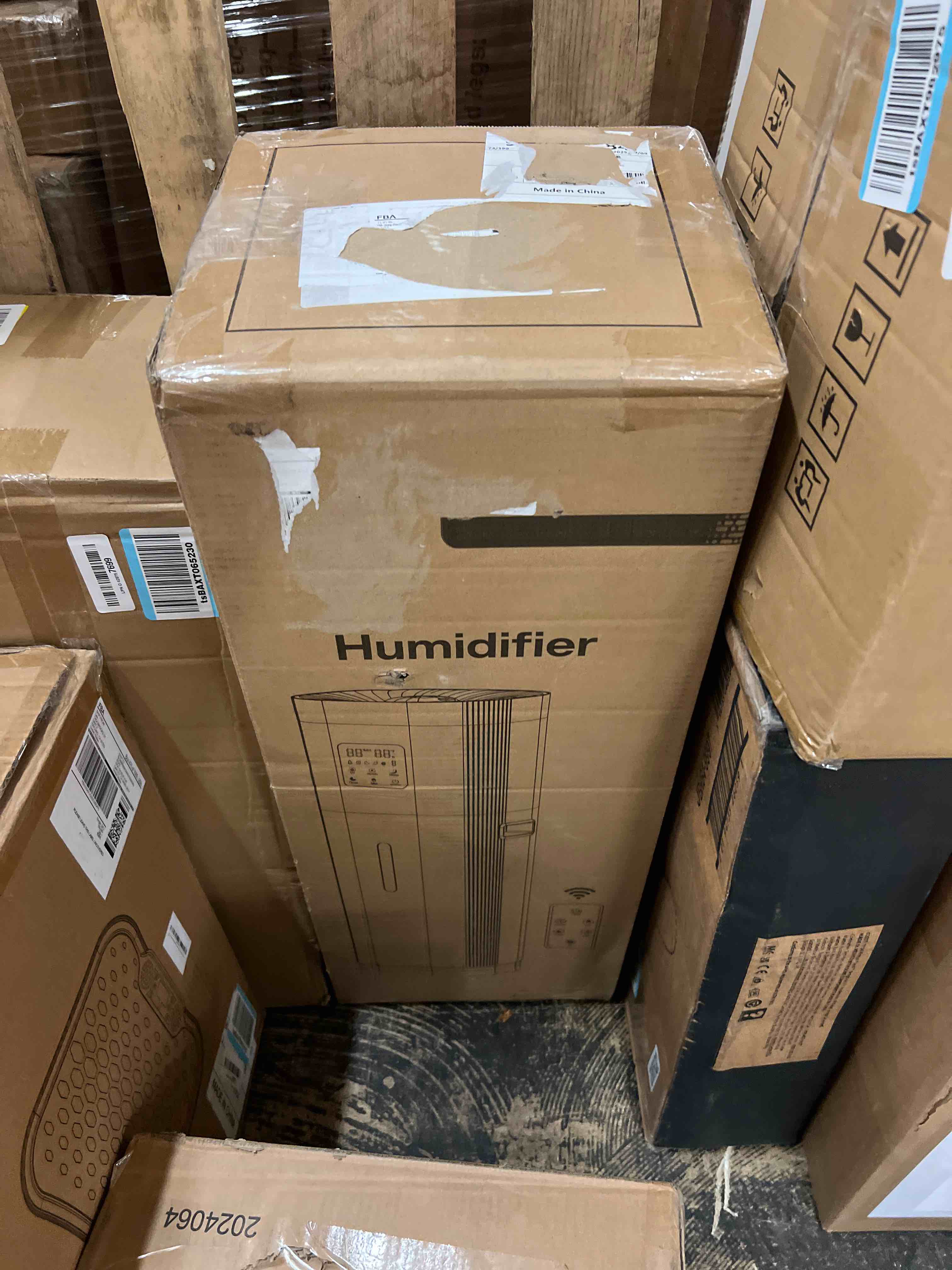 Condition photo showing New/Like New for Humidifier Large Room, 4.8Gal/18L Top Fill Whole House Humidifier for 2000 sq.ft, 800ml/h Cool Mist, 30%-95% Custom Humidity, Extension Tube, Remote Control, Aroma Box, Movable Casters