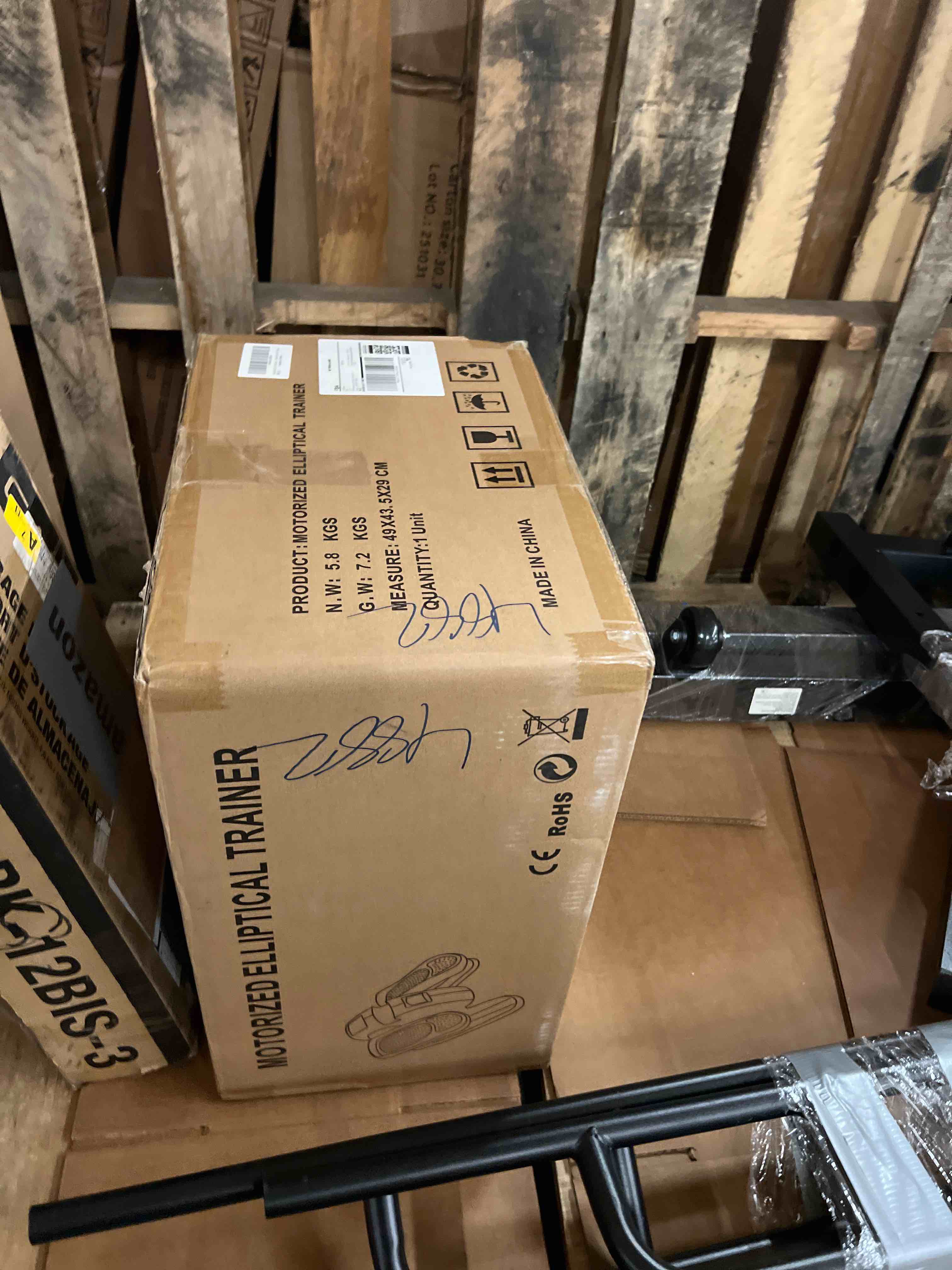 Condition photo showing New/Like New for Under Desk Elliptical Machine, Electric Elliptical Leg Exerciser for Seniors with 12 Adjustable, Portable Quiet Elliptical Exercise Machine, Seated Pedal Exerciser with Remote Control