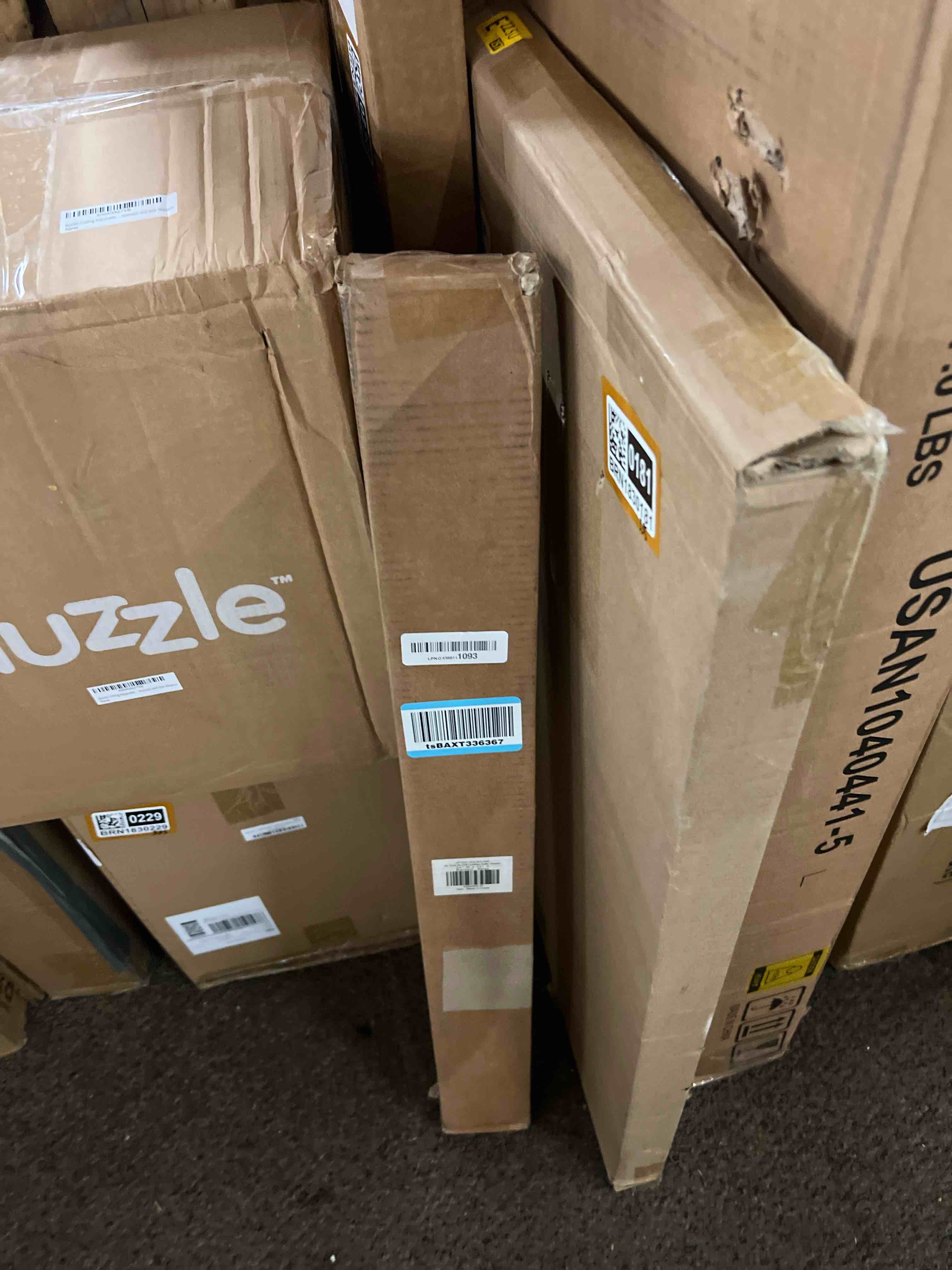 Condition photo showing New/Like New for LazBlinds No Drill Blinds for Indoor Windows, Blackout Roller Shades, Cordless Window Blackout Blinds, Thermal Insulated Fabric UV Protection for Home and Office, 34" W x 72" H, Beige