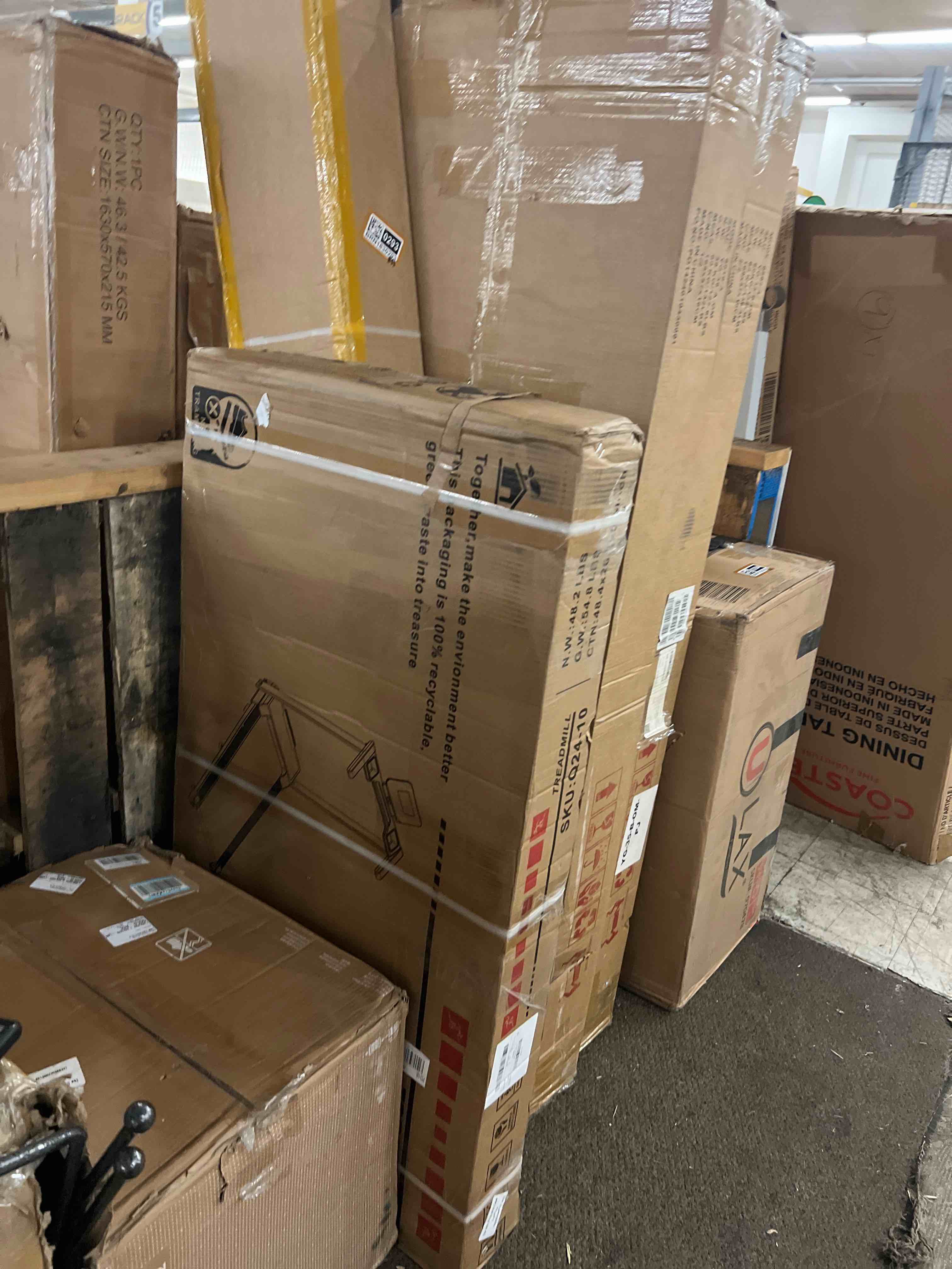 Condition photo showing New/Like New for FYC Foldable Treadmill with Handles, Compact Mini Treadmill for Home Small Spaces, Built in APP, 2.5HP Quiet, 300lb Capacity & Shock Absorption