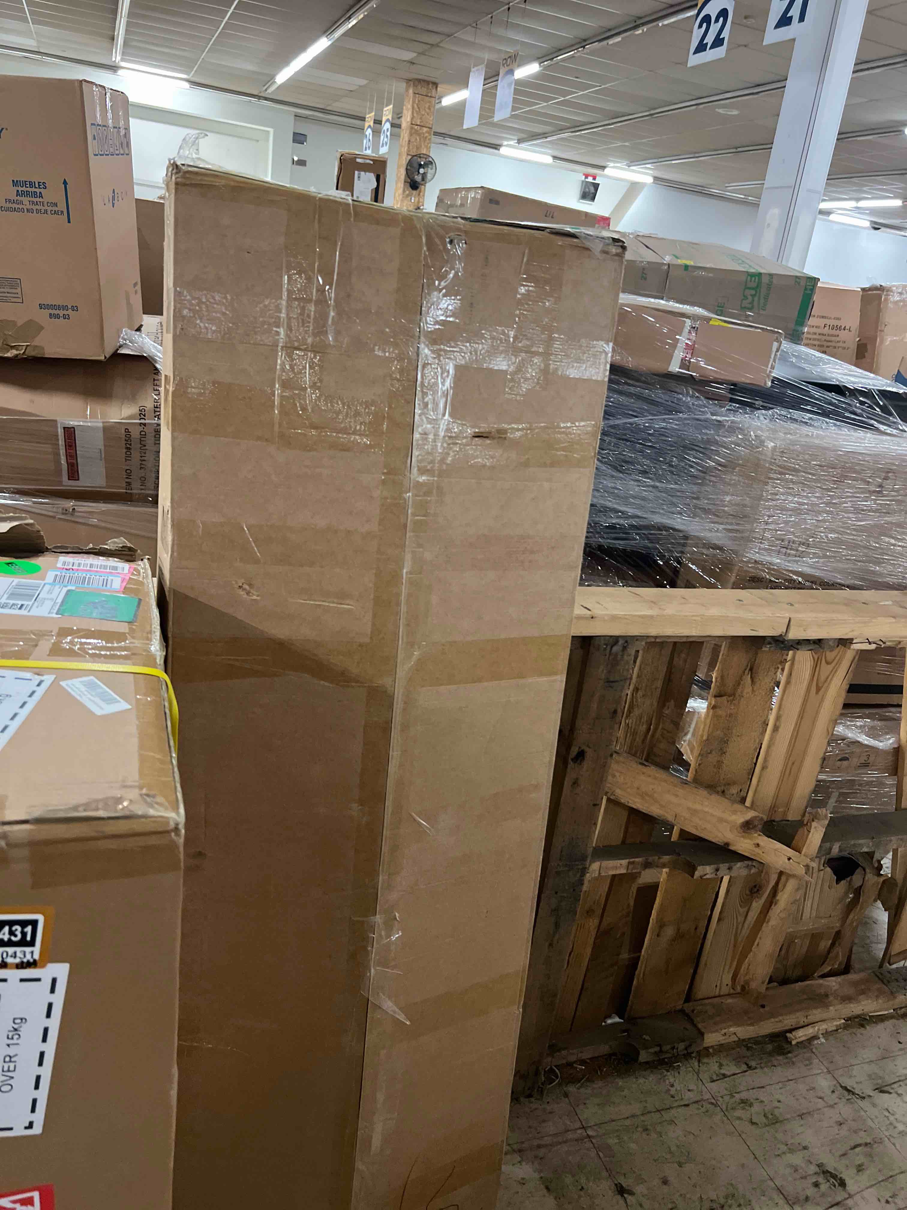 Condition photo showing New/Like New for queen size bed frame, linen upholstered platform bed with headboard, strong wooden slats support, noise-free mattress foundation, no box spring needed, easy assembly, beige