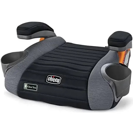 chicco gofit cleartex backless booster car seat, travel booster seat for car, portable car booster seat for children at least 4 years old and 40-110 lbs., shadow/black gofit cleartex shadow/black