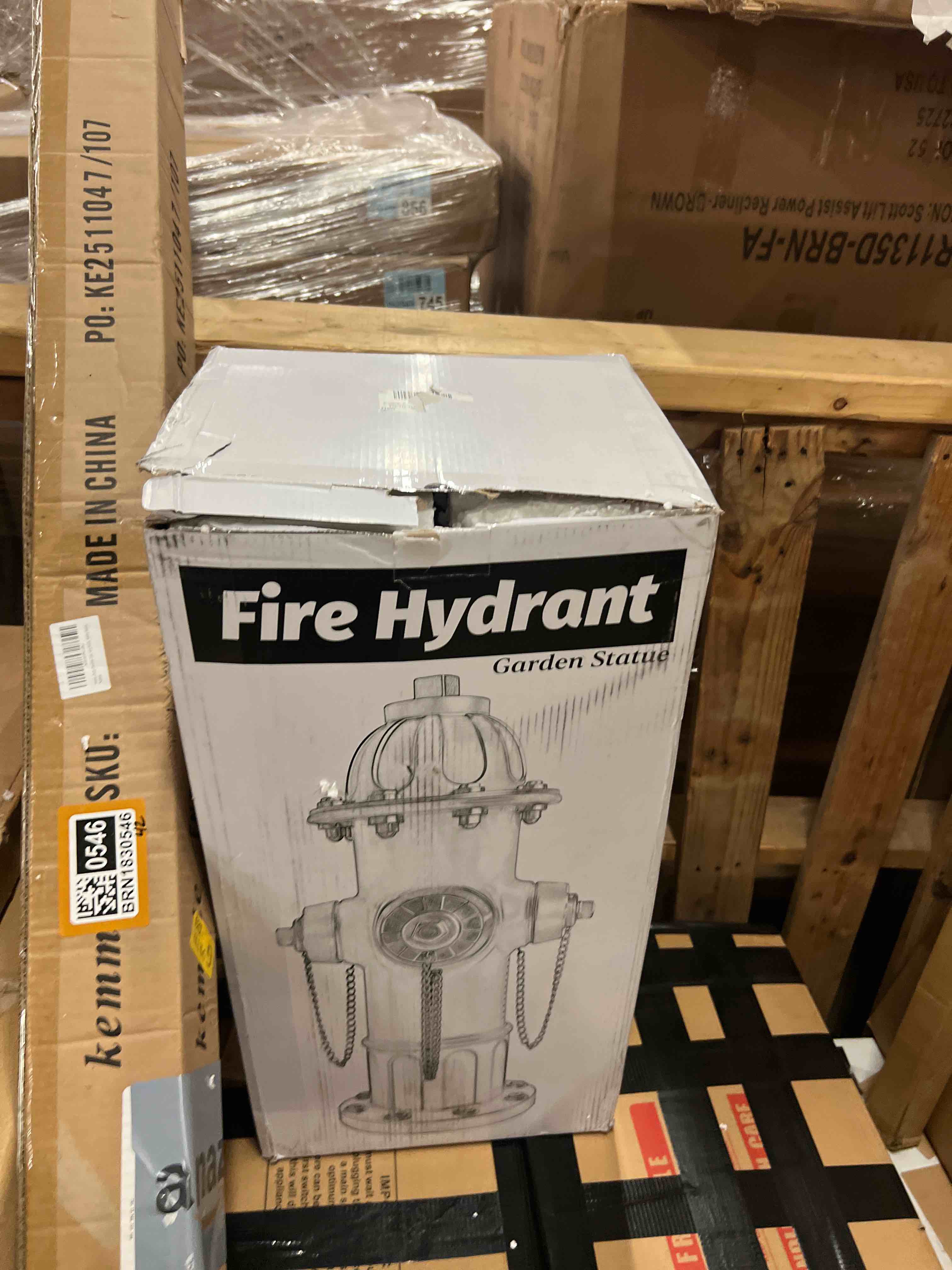 Condition photo showing New/Like New for fake fire hydrant statues for dogs to pee on, solar light fire hydrant with glowing paw prints for garden statues lawn outdoor decorations, 14.5" tall