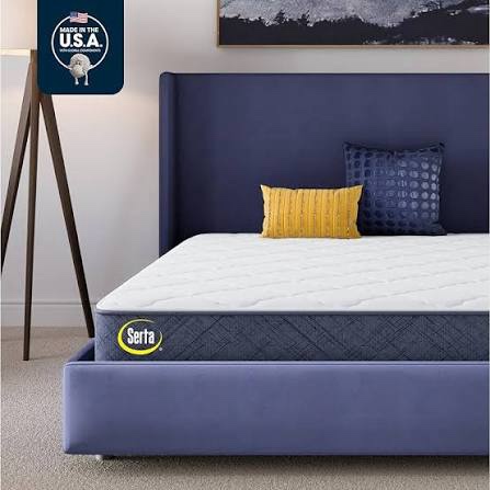 Condition photo showing New/Like New for serta five star mattress tranquility 8" medium twin, breathable, pressure relief, with supportive innersprings - certipur-us certified  level 2 medium 8" twin