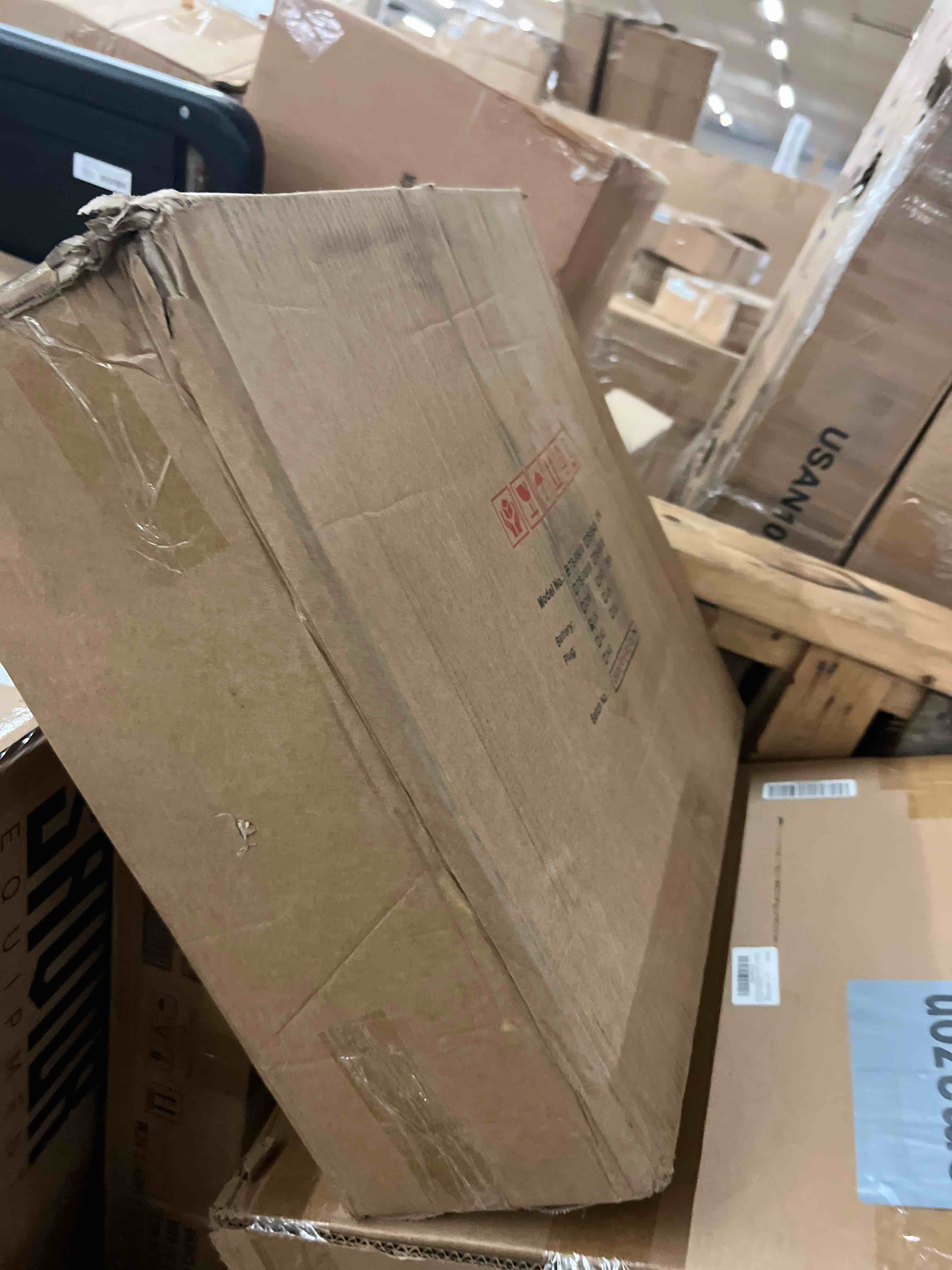 Condition photo showing New/Like New for t-sun 16" battery power floor fan compatible with milwaukee battery, portable fan with ac adapter and usb output, stepless speed cordless fan, metal high velocity for jobsite, outdoor, camping