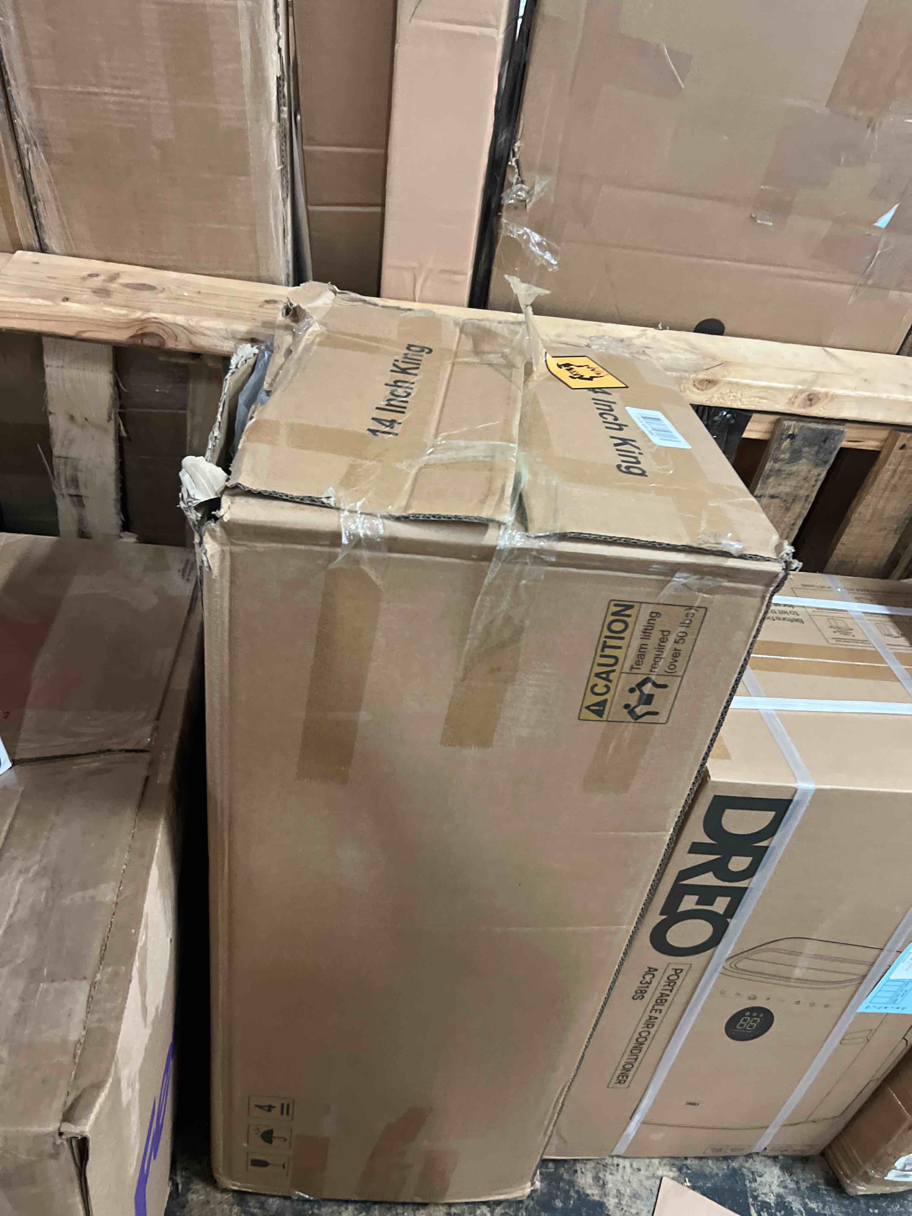 Condition photo showing New/Like New for 14 inch king mattress, upgraded 7-zoned support hybrid king size mattress in a box with cooling gel memory foam & pocket coils for back pain relief, assembled in usa, motion isolation, medium firm