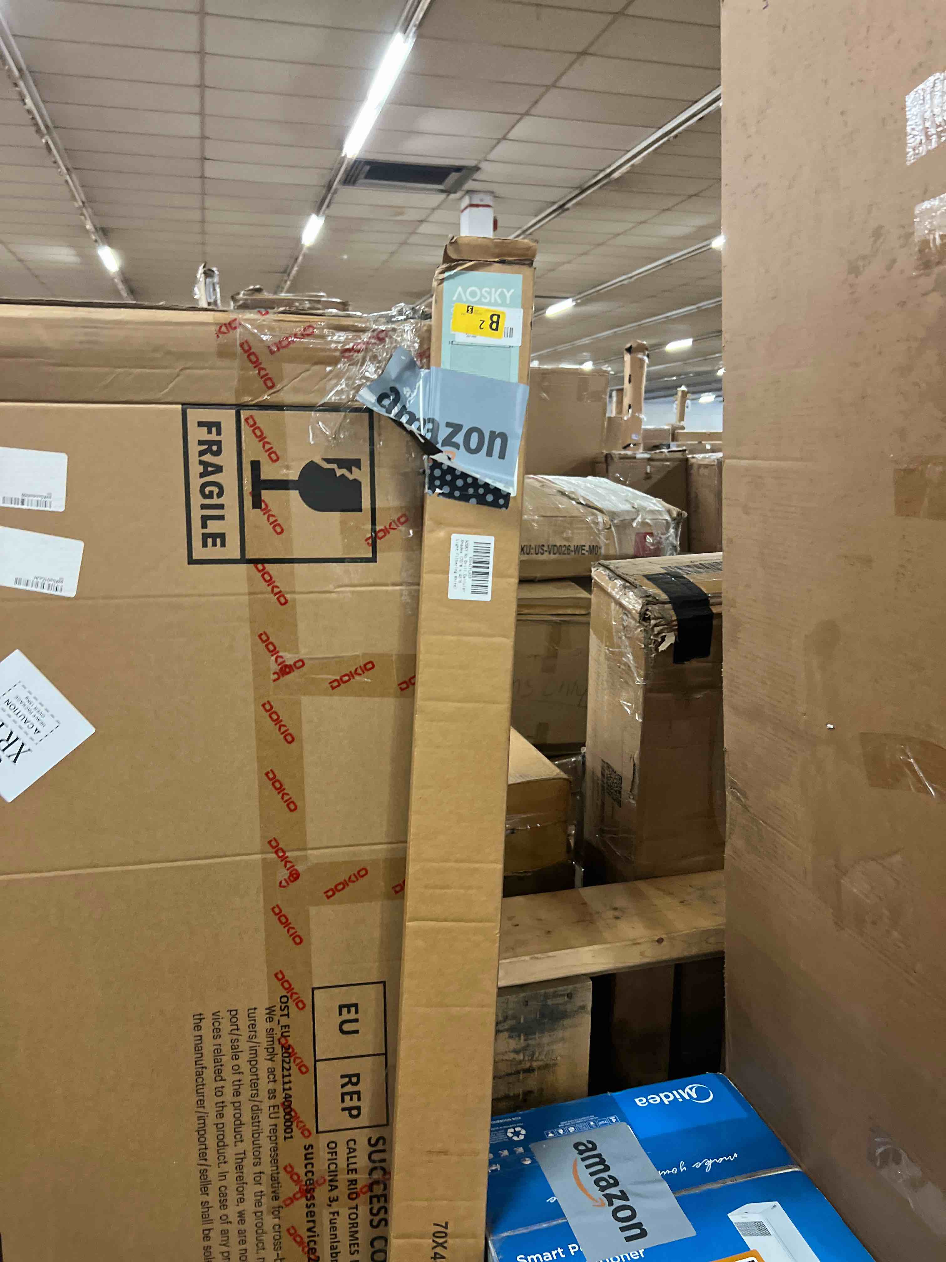 Condition photo showing New/Like New for aosky no tools no drill cordless cellular shades blinds for indoor windows, light filtering thermal insulated honeycomb window blinds shades for living room bedroom, 70" w x 48" h, white
