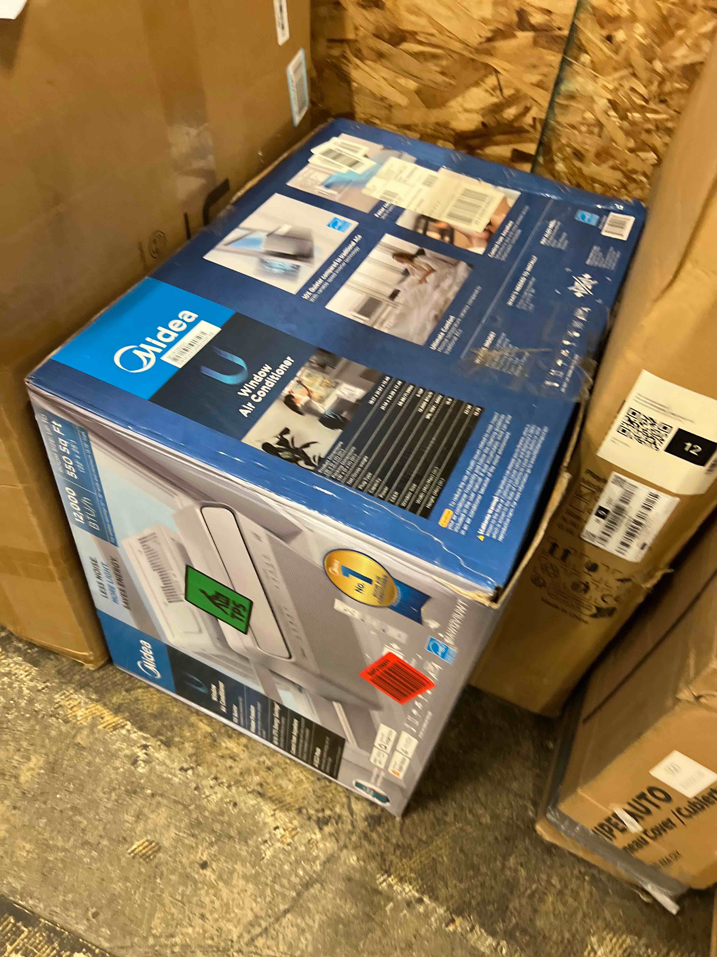 Condition photo showing New/Like New for midea 12,000 btu u shaped smart inverter window air conditioner - cools 550 sq ft, ultra quiet with open window operation - alexa/google assistant compatible, 37% energy savings, remote (2026 edition)
