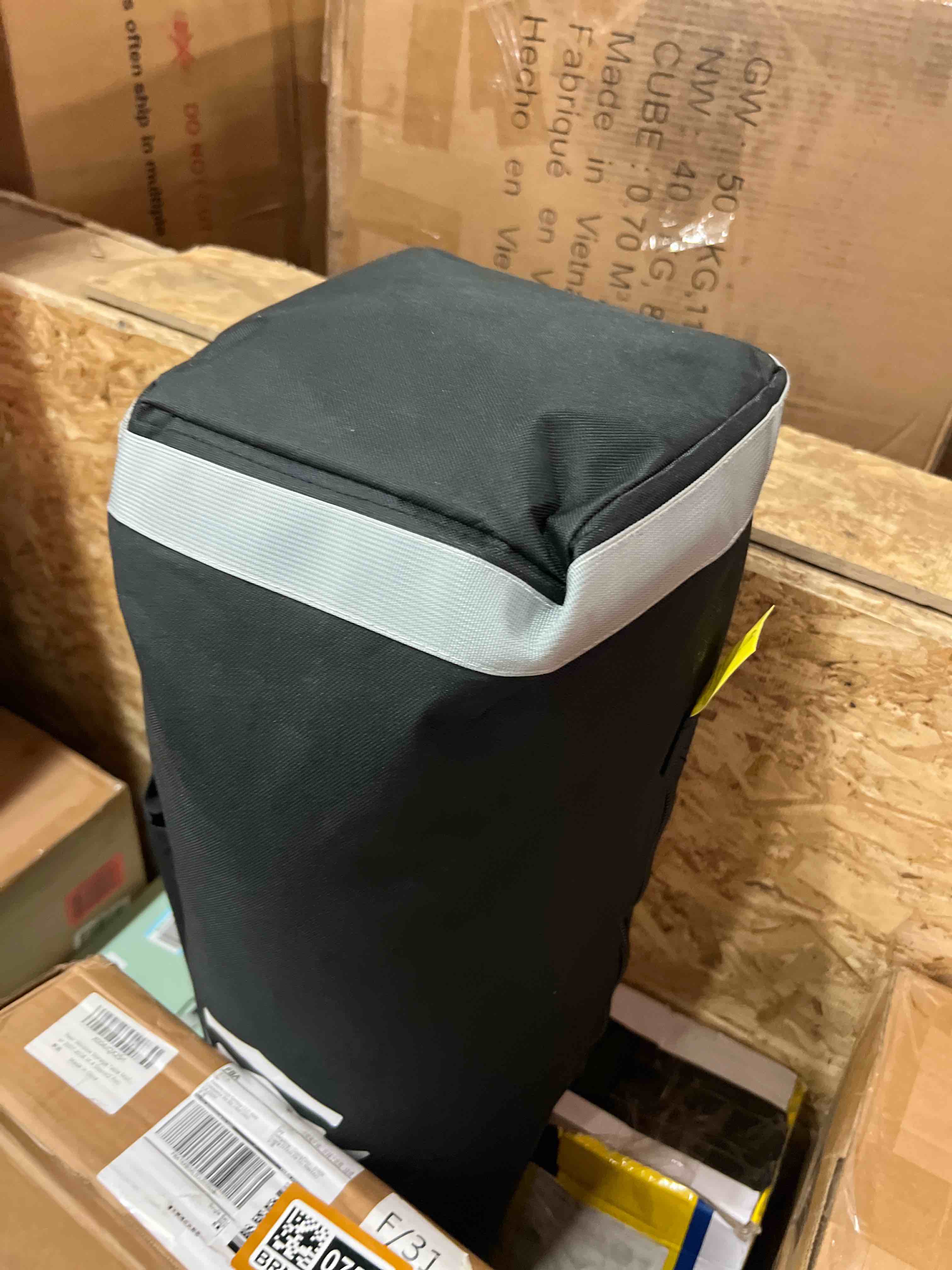 Condition photo showing New/Like New for crown shades 10x10 pop up canopy instant commercial canopy including 1 removable sidewall, 4 ropes, 8 stakes, 4 weight bags, sto 'n go bag, black