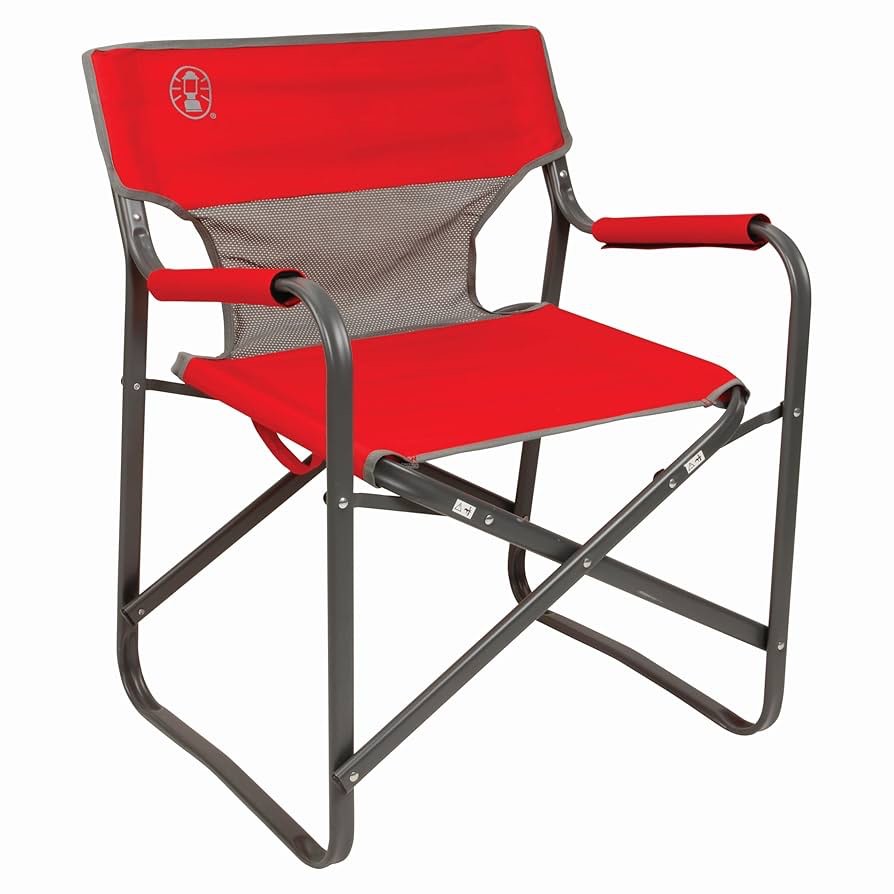 coleman outpost breeze portable folding deck chair