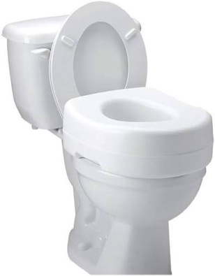 Carex Raised Toilet Seat - White