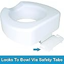 Carex Raised Toilet Seat - White
