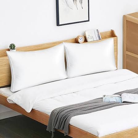 EIUE Hotel Collection Bed Pillows for Sleeping 2 Pack Queen Size Pillows for Side and Back Sleepers,Super Soft Down Alternative Microfiber Filled Pillows,20 x 30 Inches