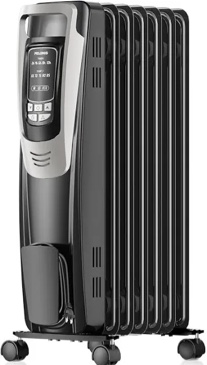 Pelonis Black 1500 Watt Electric Portable Space Heater with 5 Heat Settings for 164 sq ft  New 1 Piece