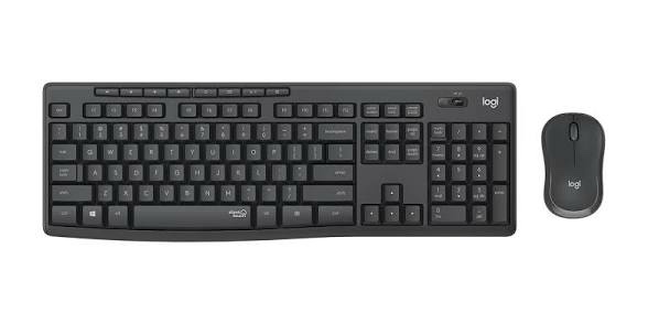Logitech - MK295 Full-size Wireless Keyboard and Mouse Combo for Windows and Chrome OS with SilentTouch Technology - Graphite
