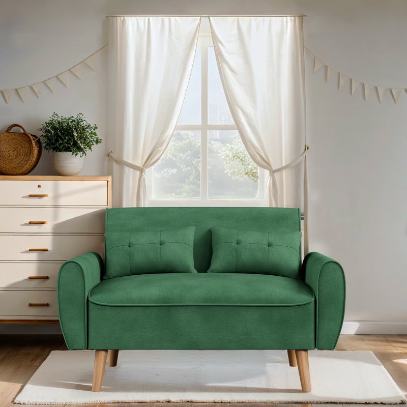 Julizza 49" Upholstered Sofa Loveseat 