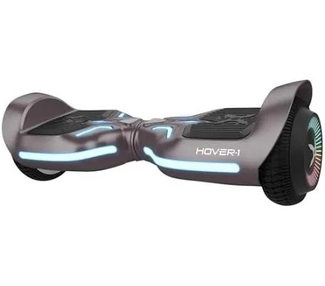Hover-1 H1 Drive Electric Hoverboard 7 MPH top speed, 3-mile range, long-lasting lithium-ion battery, 6-hour full charge, LED pathway illuminating lights