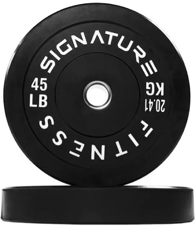 Olympic Bumper Plates, 2" Weight Plates for Strength Training & Weightlifting, Pairs, Sets or Sets with 7FT Barbell, Multiple Options 2-25 Lbs. Plates in Box
