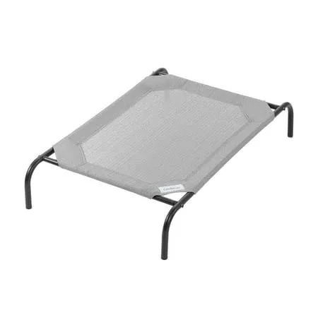 The Original Coolaroo Elevated Pet Dog Bed for Indoors & Outdoors  Medium  Gray