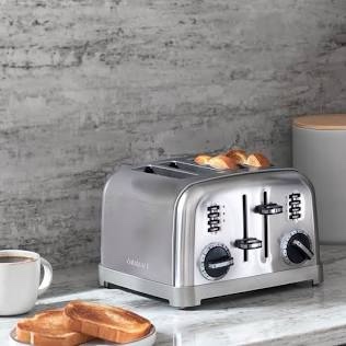 Cuisinart - 4-Slice Metal Classic Toaster - Silver