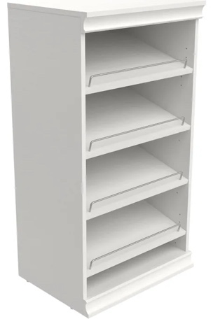 Closetmaid 21Mc-Ss Modular 21-1/2 W Adjustable 4 Shelf Closet System Shoe Rack Organizer