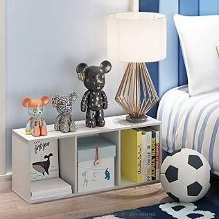 furinno 11003wh 3 - tier open shelf bookcase  white color - 12  w x 31.5  h x 9.3  d