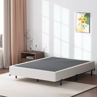 Queen Box Spring 9 Inch Box Spring for Queen Bed, High Profile Metal Queen Size Box Springs with Fabric Cover, Easy Assembly, 3000 Lbs Max Weight Capacity