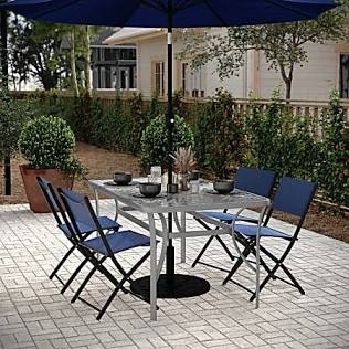 Alamont Home - Tory Contemporary Patio Table - Clear Top/Black Frame