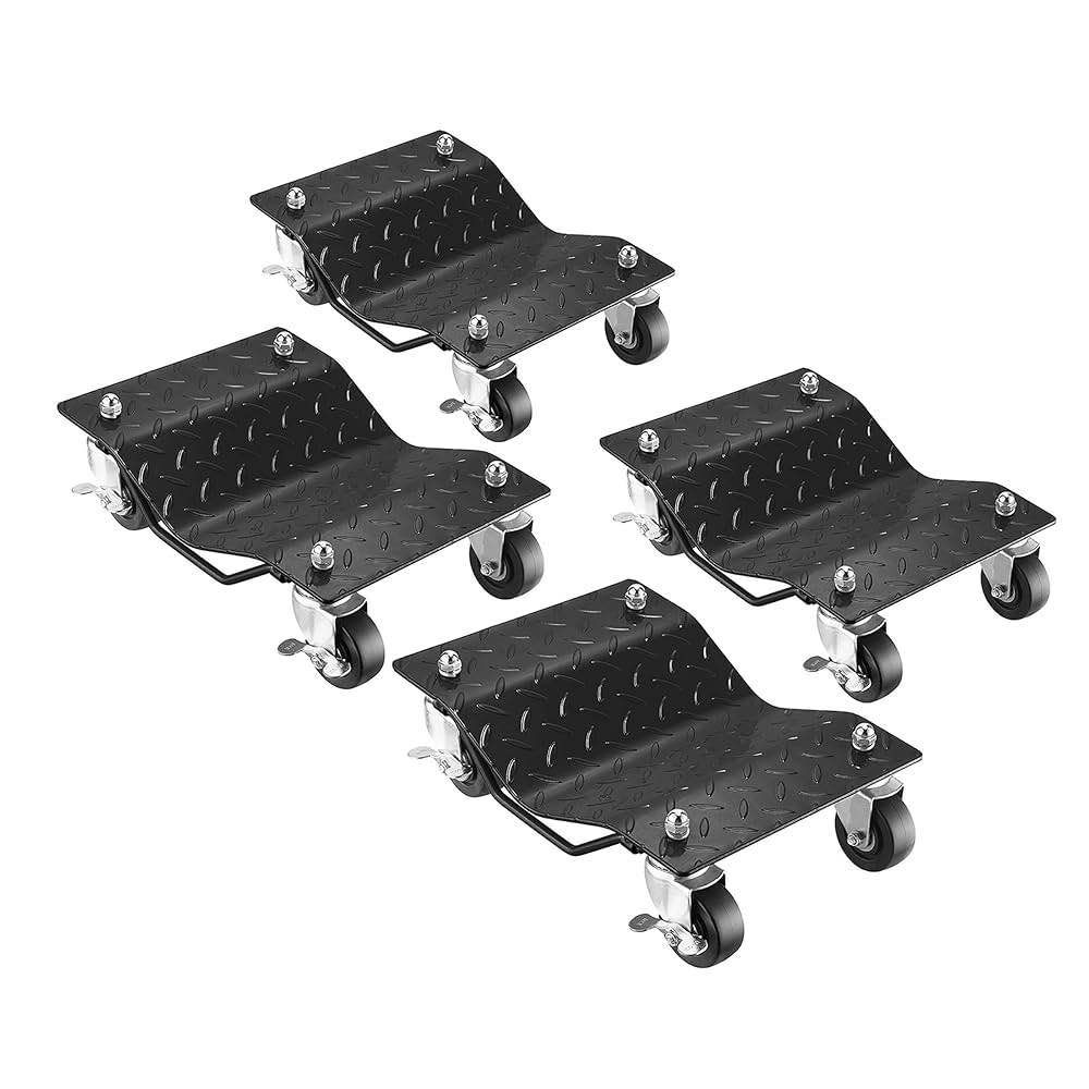 Pentagon Tool 83-DT5503 5053 Premium Car Tire Dolly Tire Skates - Pack of 4