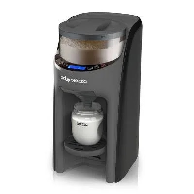 Baby Brezza New and Improved Formula Pro Advanced Formula Dispenser Machine - Automatically Mix a Warm Formula Bottle Instantly - Easily Make Bottle with Automatic Powder Blending, Charcoal