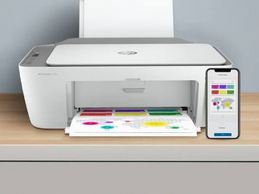 HP - DeskJet 2755e Wireless Inkjet Printer with 3 months of Instant Ink Included with HP+ - White