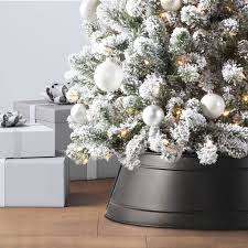 25" metal christmas tree collar black - wondershop