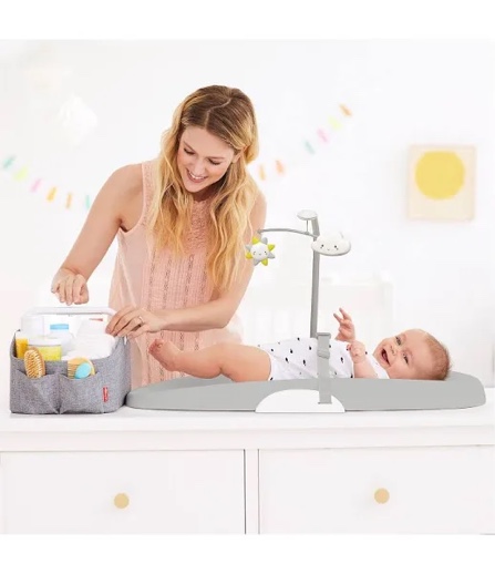 skip hop wipe clean changing pad - oat