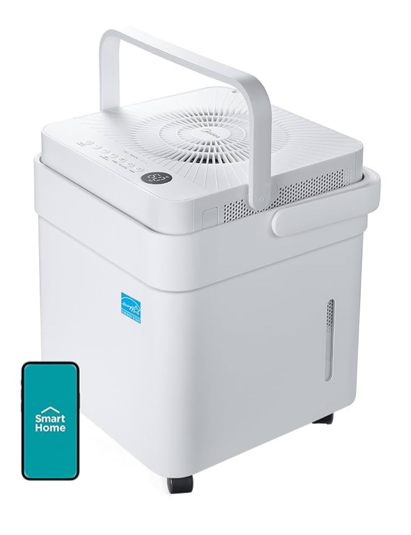 Midea Cube 20-Pint Smart WiFi Dehumidifier  Coverage up to 2 000 sq. ft.