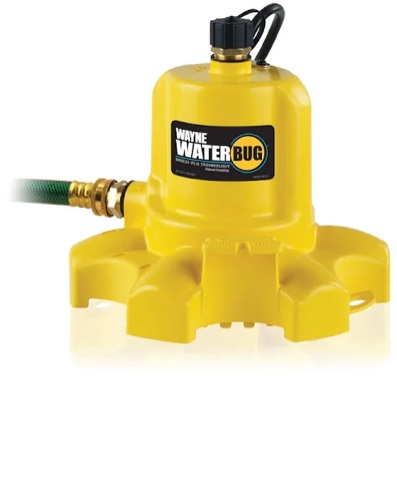 wayne wwb waterbug submersible pump with multi-flo technology