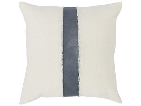 Villa by Classic Home.Steam Blue Ivory Throw Pillow