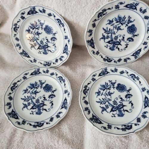 Blue Stallion Dessert Plates Set of 4 *New