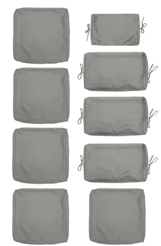 Living Life 10 Piece outdoor cushion covers.  