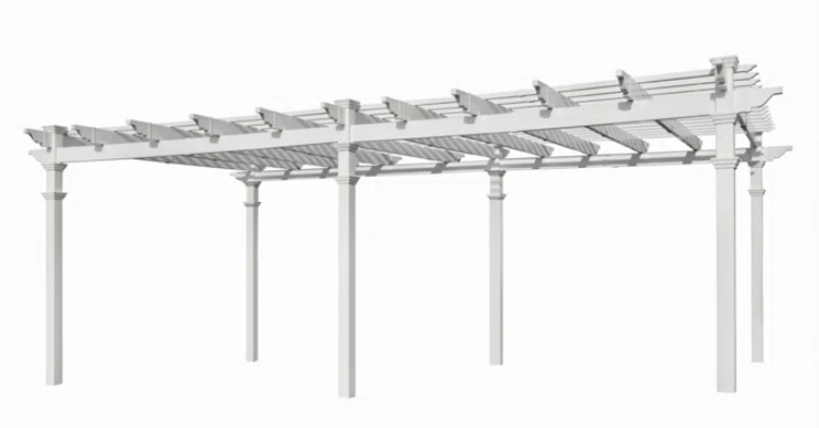 Coppell Vinyl Pergola By Arlmont & Co. BOX 1 OF 5 ONLY. CAN BE USED AS REPLACEMENT PIECES 