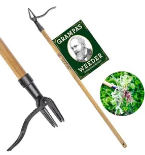 Grampa s Weeder - The Original Stand Up Weed Puller Tool With Long Handle - Made With 4-Claw Steel Head Design - Easily Remove Weeds Without Bending  Pulling  or Kneeling
