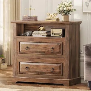 33.8" Wide 2 Grawer File Cabinet Filing Cabinet For Home Office