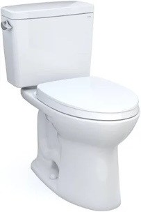 Drake 1.6 GPF Two Piece Elongated Chair Height Toilet with Left Hand Lever - Seat Included