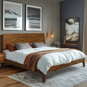 (Headboard only) Serenity Queen Panel Headboard