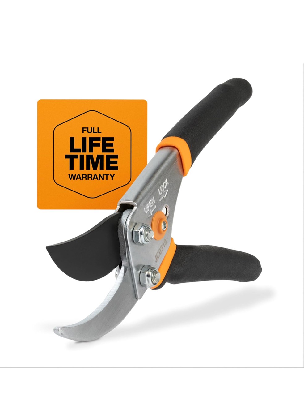 Fiskars Bypass Pruning Shears, 5/8-Inch Cut Capacity Garden Clippers, Gardening Scissors with Sharp, Rust Resistant Steel Blade