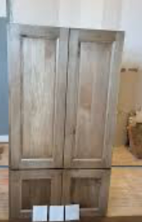 27" x 48" x 12" Invert Wall Clset 2748-Butt Dr ( Broken doors, Missing one door, Similar to one in stock