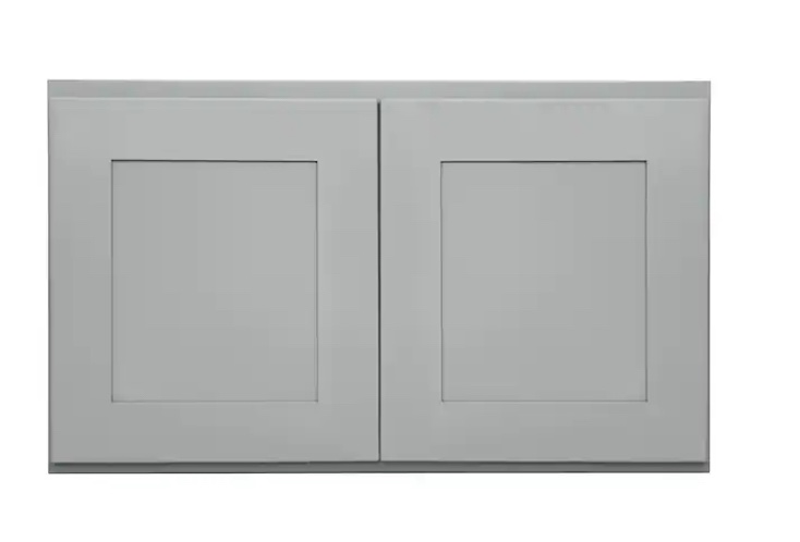 30" x 18" X 12" Gray Wall Ready to Assemble Plywood Cabinet 