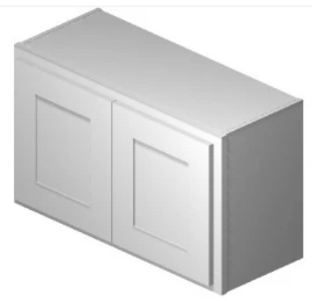 30" x 18” x 12” High, Bridge Wall Cabinet ( Has a damage shown in picture)