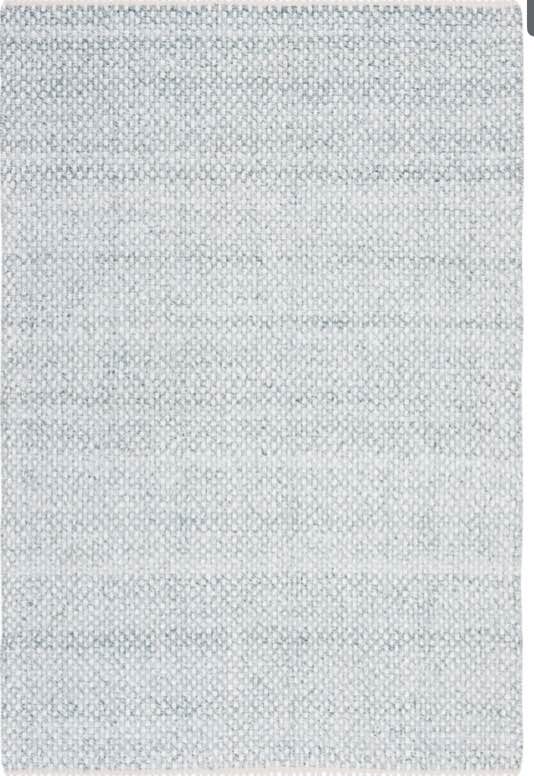 Handwoven Blue/White Rug 5' x 8'